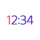 Digital clock Xperia™ icon