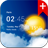 Transparent clock & weather premium icon