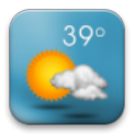 3D Sense clock & weather icon