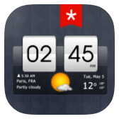 Sense flip clock & weather (ad-free) icon