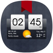 Sense flip clock & weather (ad-free) icon