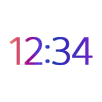 Digital Clock and Weather icon