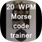 20 WPM CW Morse Code Trainer icon