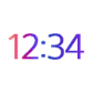 Digital clock Xperia™ icon