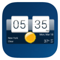 Sense flip clock & weather (ad-free) icon