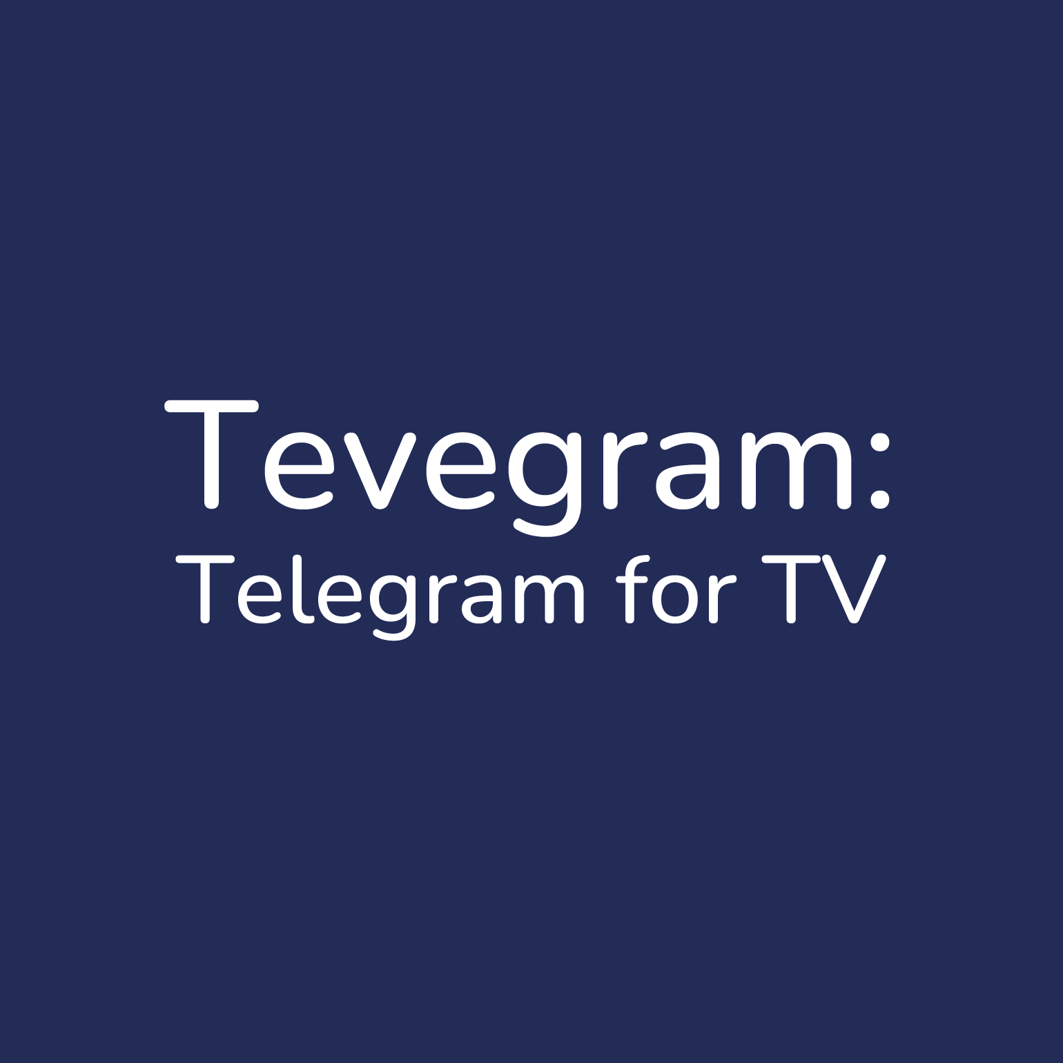 Tevegram: Telegram for TV icon