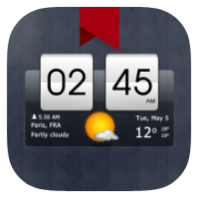 Sense flip clock & weather (ad-free) icon