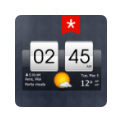 Sense flip clock & weather (ad-free) icon