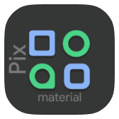 Pix Material Dark icon