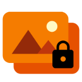 Secure photo viewer icon