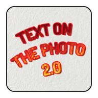 Text on the photo icon