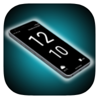 Huge Lock Screen Clock icon