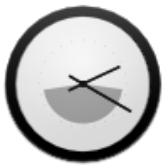 24h Analog Clock Widget icon