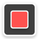 Flat Dark Square icon