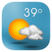 3D Sense clock & weather icon