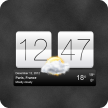 Sense V2 flip clock & weather icon