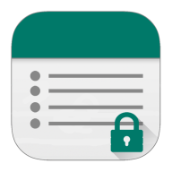 Private notepad - rich text icon