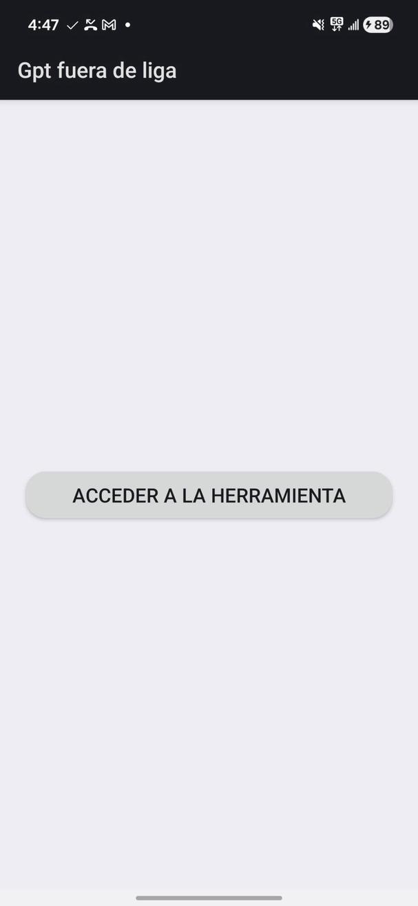 Gpt fuera de liga screenshot 1