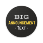 Big Text Announcement icon