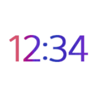 Digital Clock and Weather icon