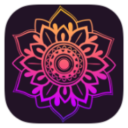 Mandalas coloring icon