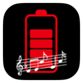 Battery charge sound alert icon