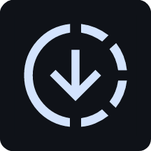 Punch-hole Download Progress icon