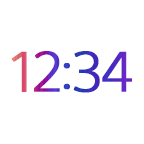 Digital Clock and Weather icon