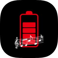 Battery charge sound alert icon