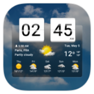 Sense flip clock & weather icon