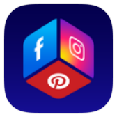 Social Networks All in One 3D Media Cube icon