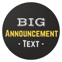 Big Text Announcement icon