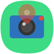 Geotag video camera icon
