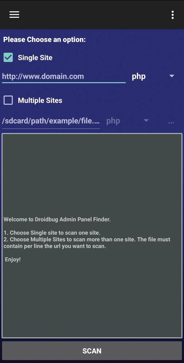 Droidbug Admin Panel Finder FREE screenshot 3