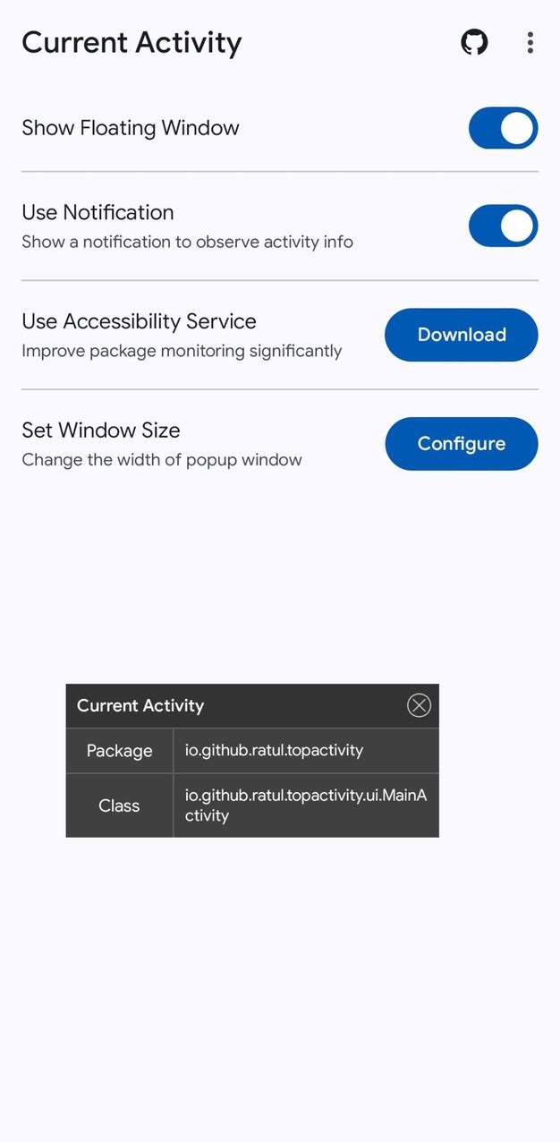 Current Activity screenshot 1