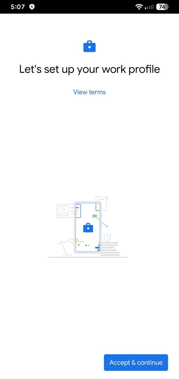 Device setup screenshot 2