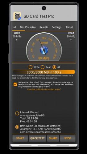 SD Card Test Pro screenshot 1
