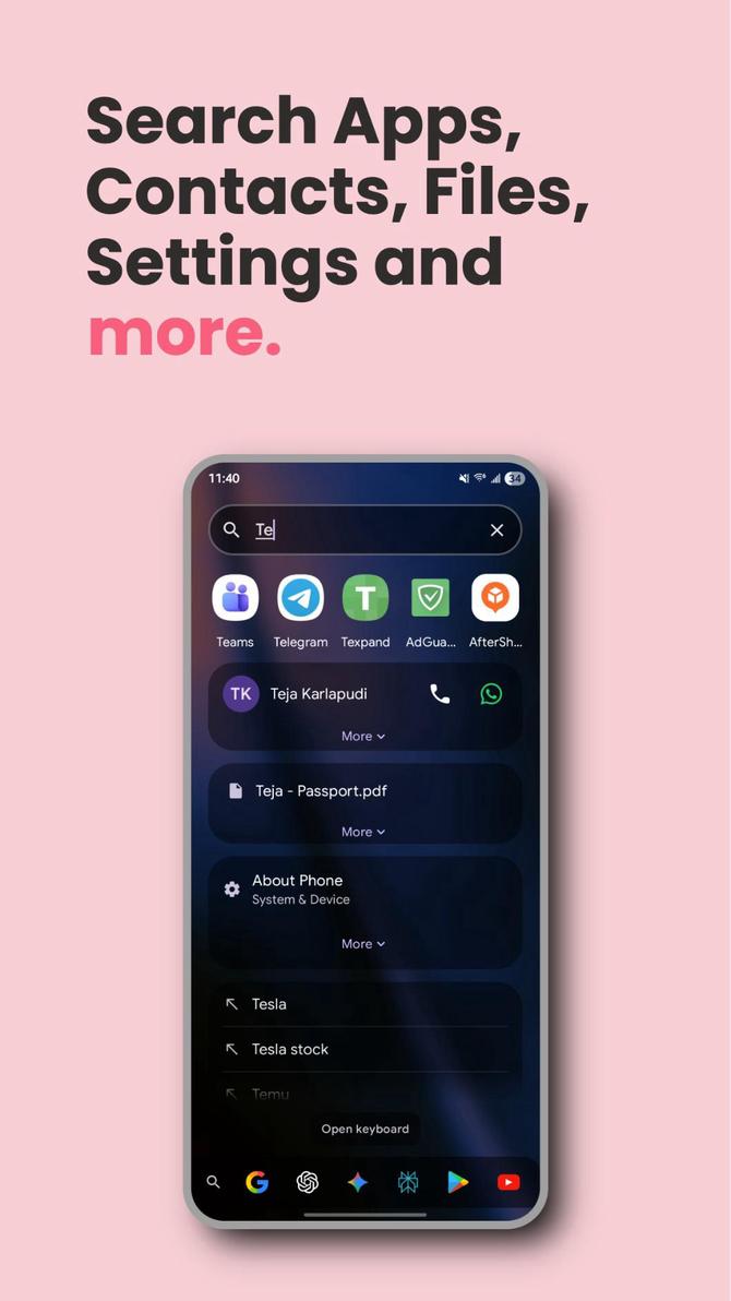 Quick Search screenshot 1