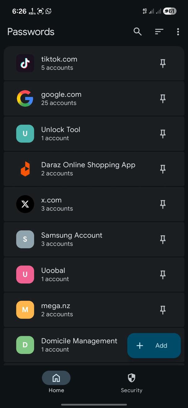 My Passwords screenshot 2