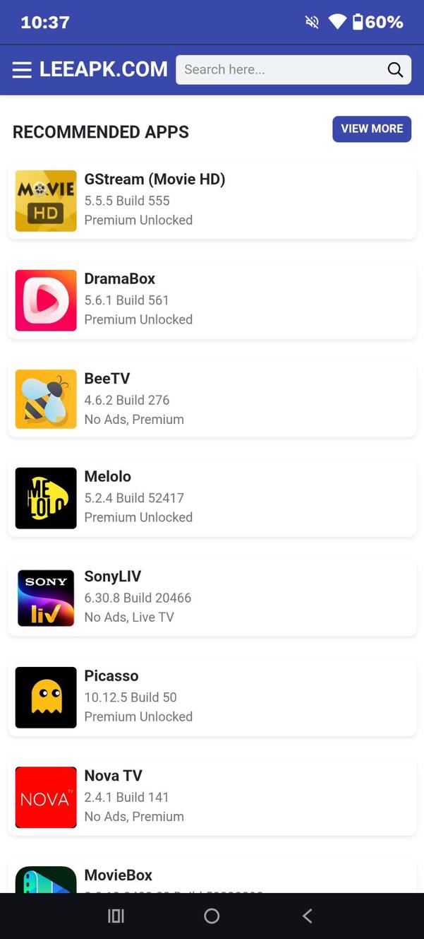 LeeAPK – Download Mod APK on Android screenshot 1