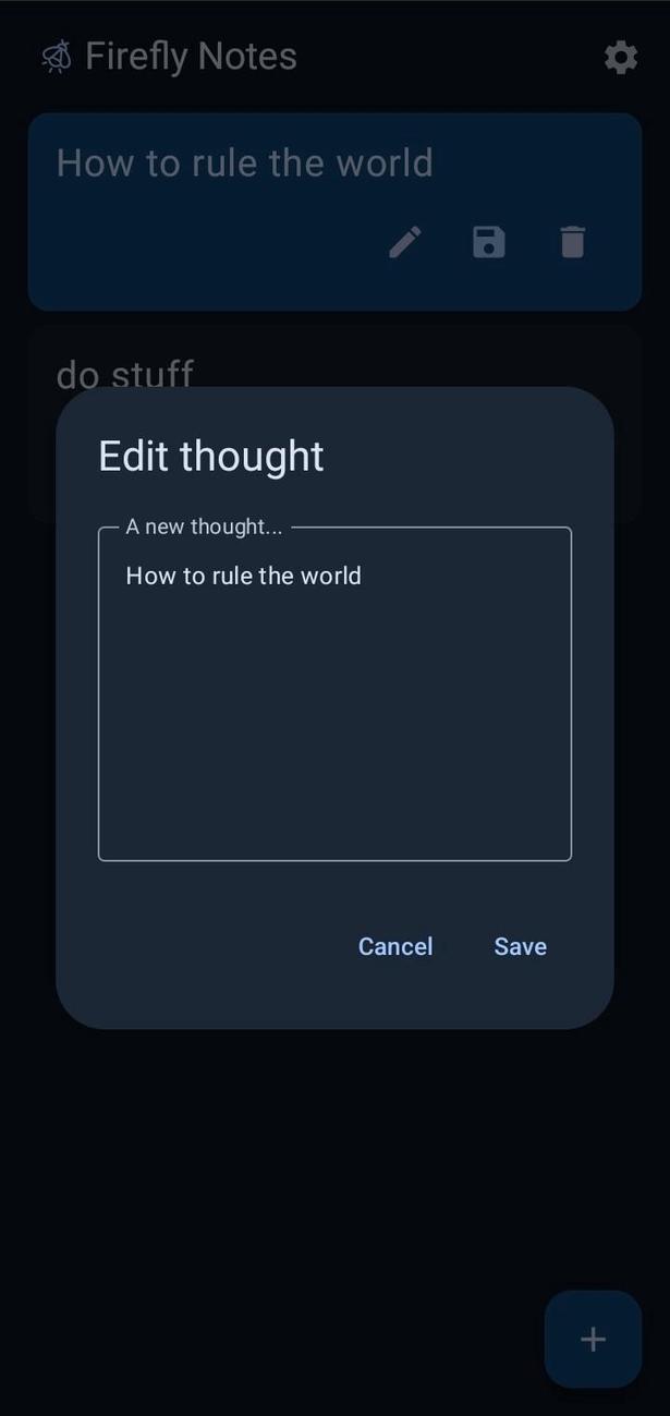 FireflyNotes screenshot 2