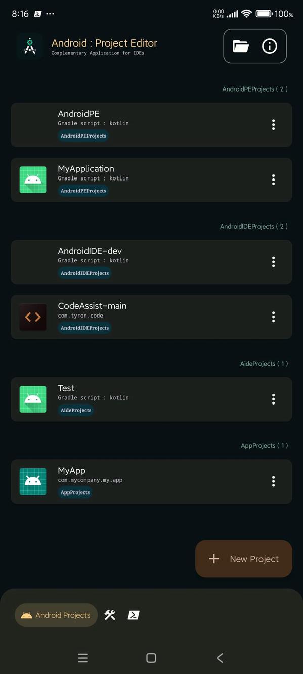 AndroidPE screenshot 2