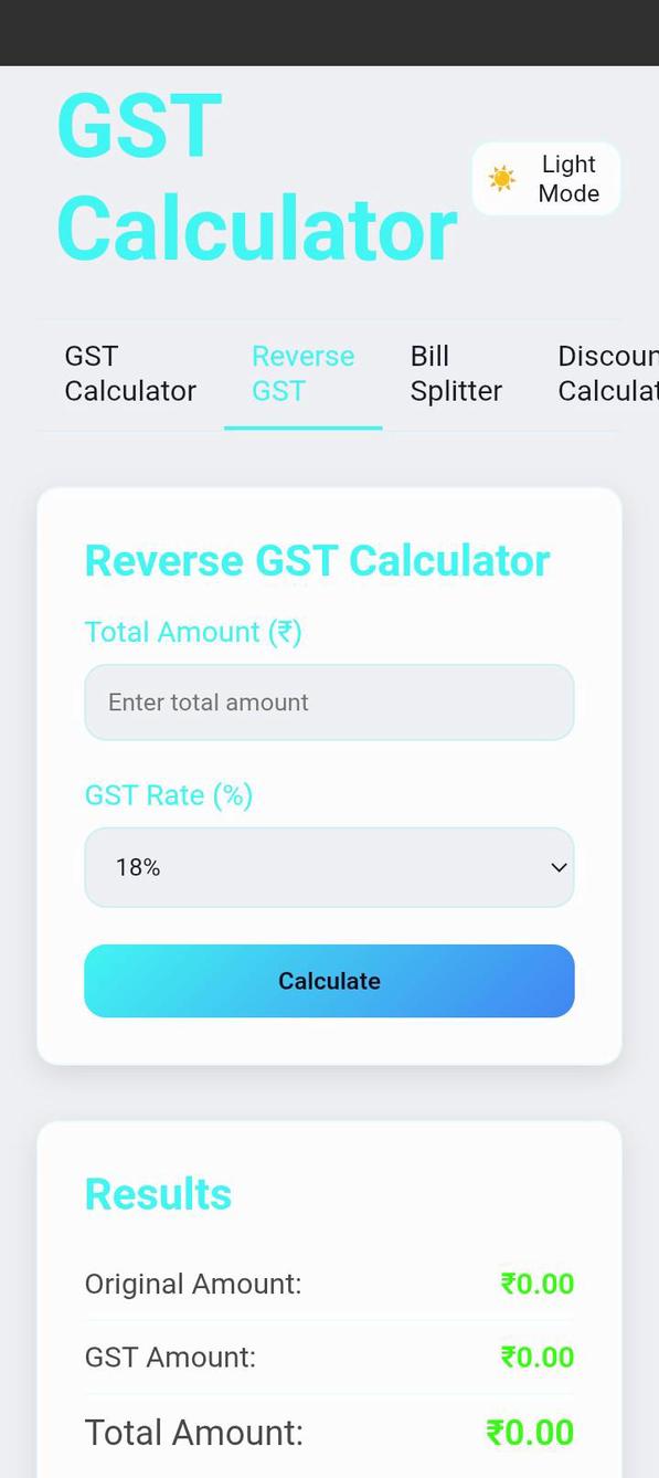 GST calculator screenshot 3