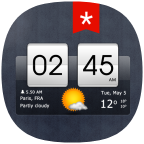 Sense flip clock & weather (ad-free) icon