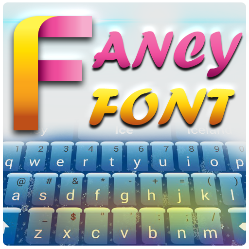 Stylish font keyboard icon