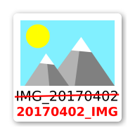 Rename Photos and Videos icon