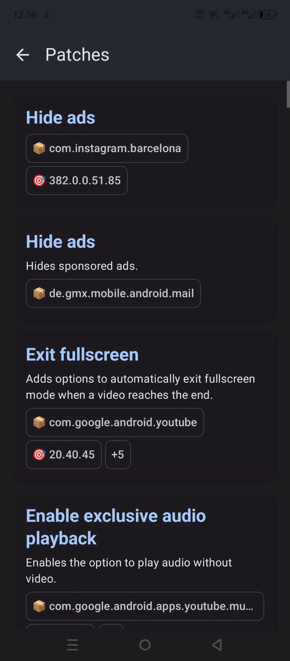 ReVanced Manager screenshot 3