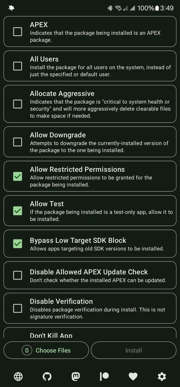 Install with Options screenshot 1