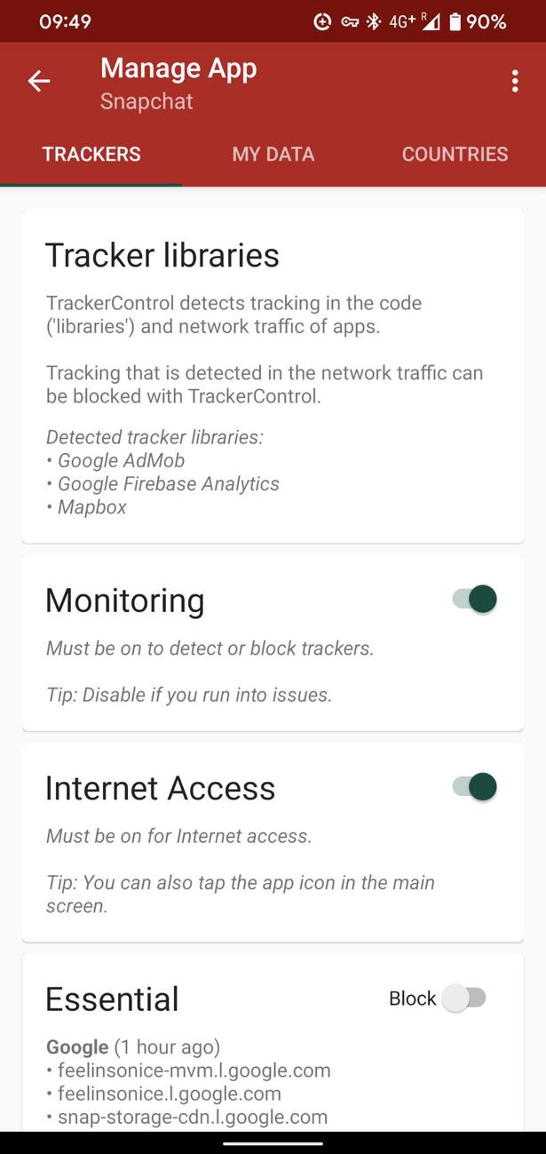 TrackerControl screenshot 2
