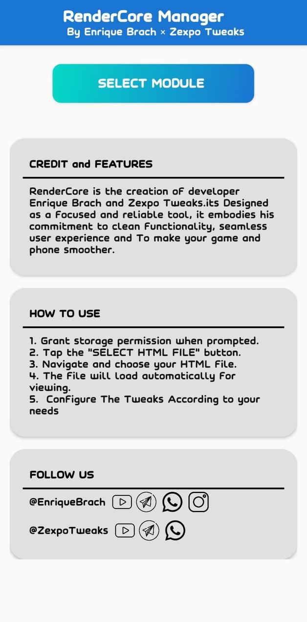 RenderCore Manager screenshot 1